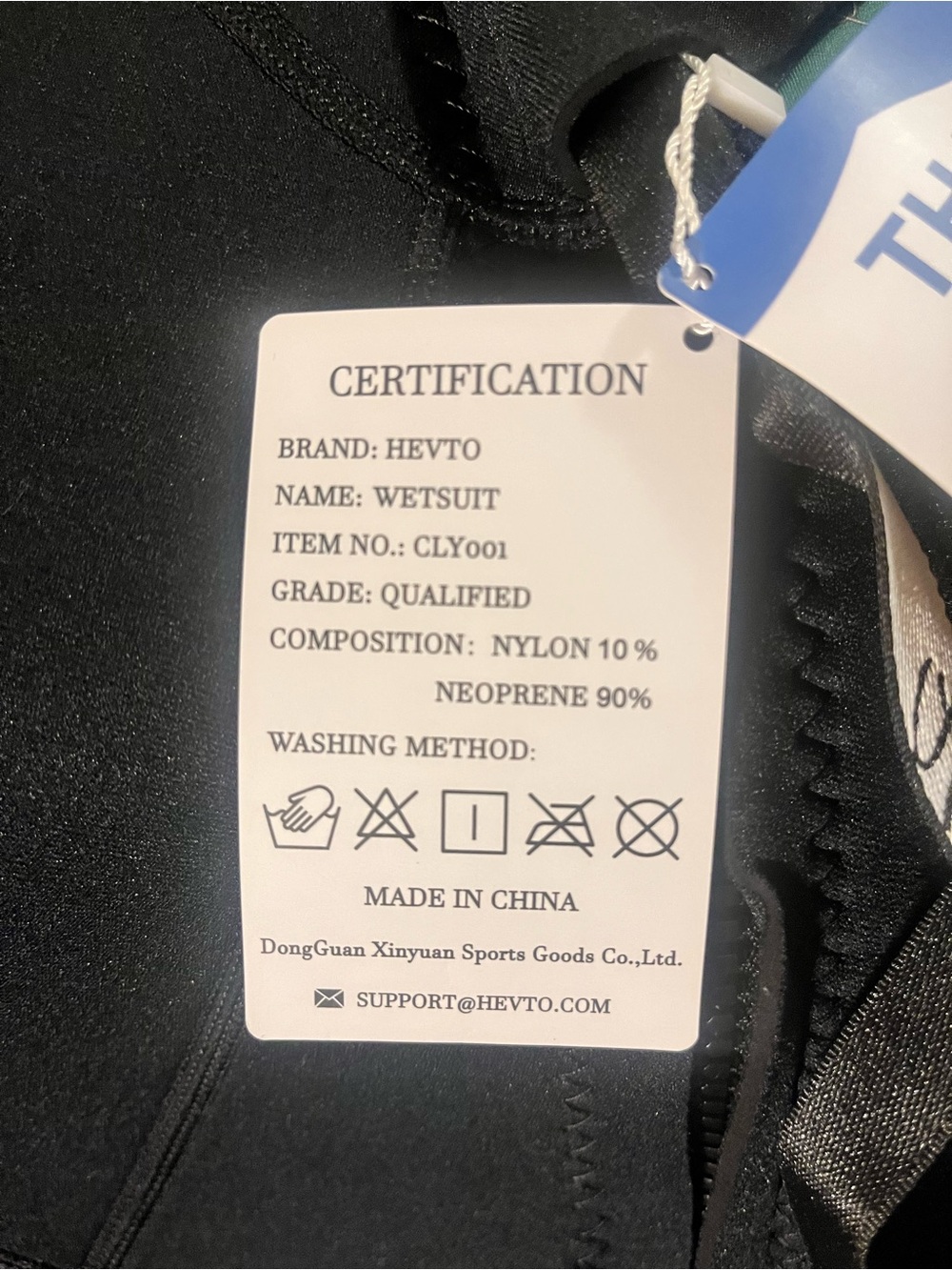 Hype Black Swim Wetsuit with Green Floral Panels - Picture 4 of 5